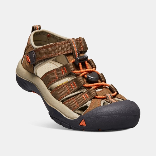 Kids' Keen Newport H2 Sandals Brown Orange | VSO-759310