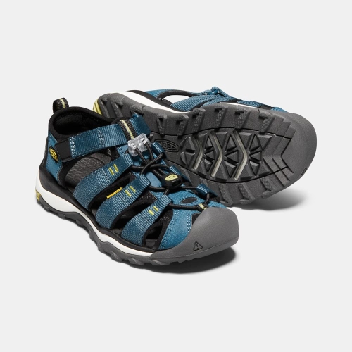 Kids' Keen Newport Neo H2 Hiking Sandals Blue Black | NEM-612954