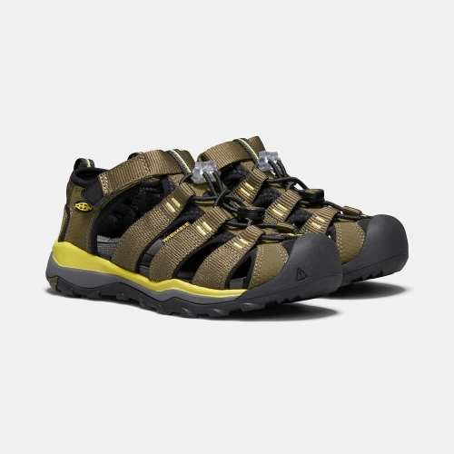 Kids' Keen Newport Neo H2 Hiking Sandals Olive Black | OCH-643057