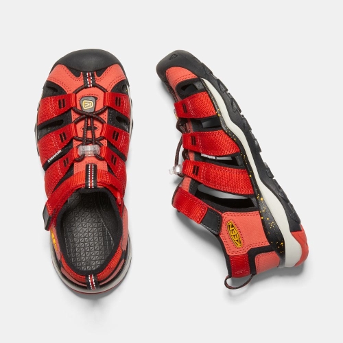 Kids' Keen Newport Neo H2 Hiking Sandals Red Black | XCU-371842