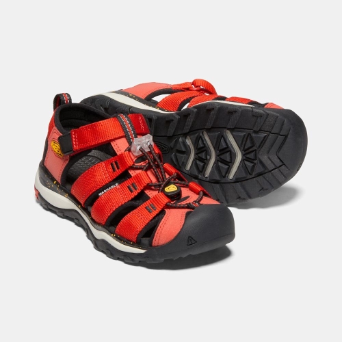 Kids' Keen Newport Neo H2 Hiking Sandals Red Black | XCU-371842