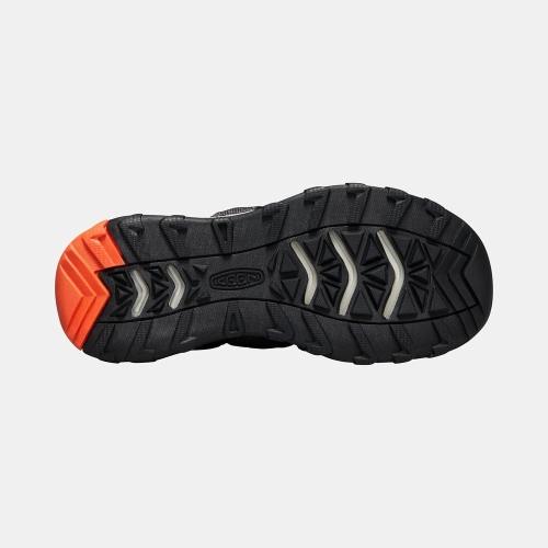 Kids' Keen Newport Neo H2 Hiking Sandals Black Orange | ZQO-976138