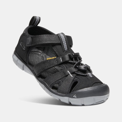 Kids' Keen Seacamp II Cnx Sandals Black | DEJ-816970