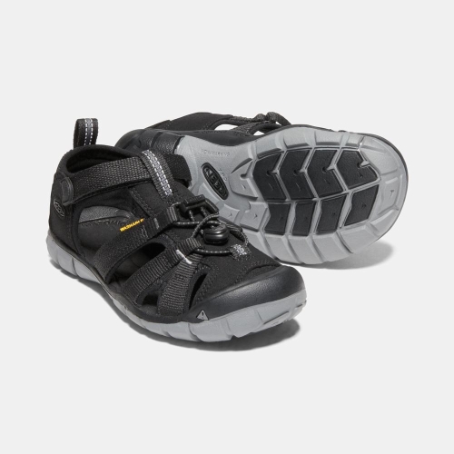 Kids' Keen Seacamp II Cnx Sandals Black | DEJ-816970