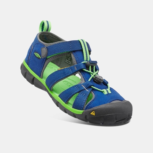 Kids' Keen Seacamp II Cnx Sandals Blue Green | XHJ-045631