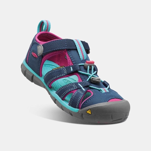 Kids' Keen Seacamp II Cnx Sandals Navy Purple | RIY-192068