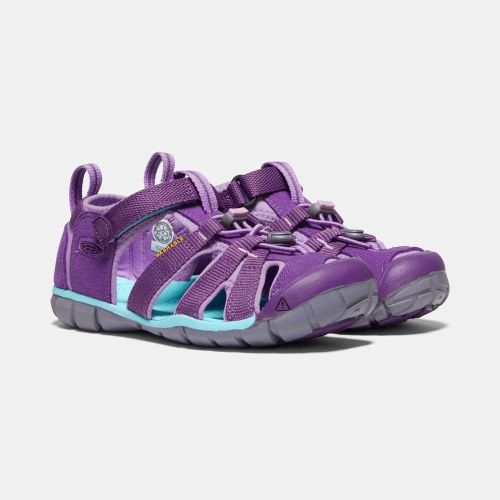 Kids' Keen Seacamp II Cnx Sandals Purple | CWQ-196487