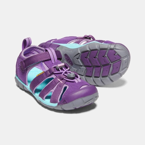 Kids' Keen Seacamp II Cnx Sandals Purple | CWQ-196487