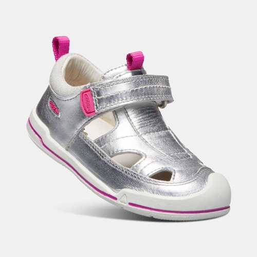 Kids' Keen Sprout Fisherman Sandals Silver | QCN-051972