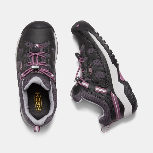 Kids' Keen Targhee Hiking Shoes Black Purple | RDS-105689