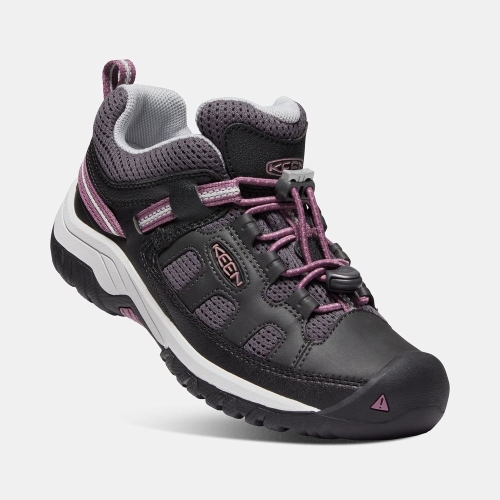 Kids' Keen Targhee Hiking Shoes Black Purple | RDS-105689