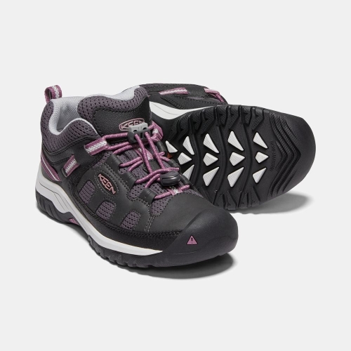 Kids' Keen Targhee Hiking Shoes Black Purple | RDS-105689