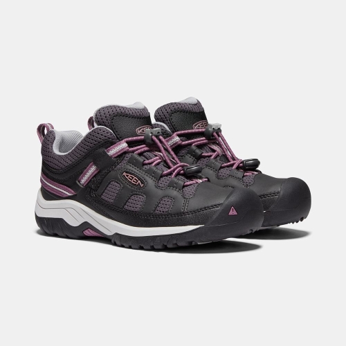 Kids' Keen Targhee Hiking Shoes Black Purple | RDS-105689