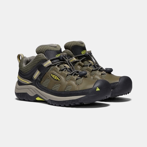 Kids' Keen Targhee Hiking Shoes Dark Olive | CVI-025413