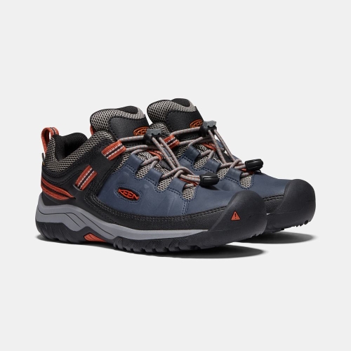 Kids' Keen Targhee Waterproof Hiking Shoes Navy Black | IBF-032469