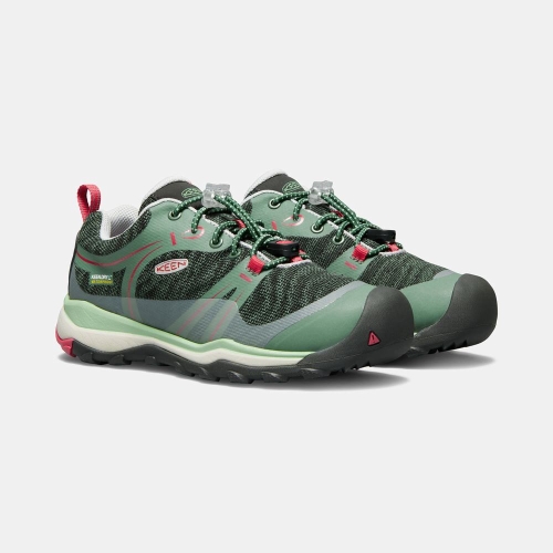 Kids' Keen Terradora Waterproof Low Hiking Shoes Green | DFA-051326