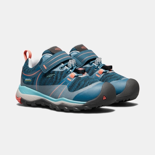 Kids' Keen Terradora Waterproof Low Hiking Shoes Blue Coral | NZQ-814972