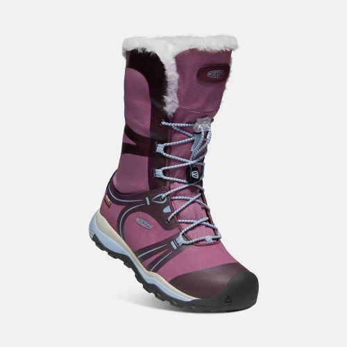 Kids' Keen Terradora Winter Waterproof Winter Boots Purple | DJR-350284