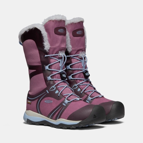 Kids' Keen Terradora Winter Waterproof Winter Boots Purple | DJR-350284