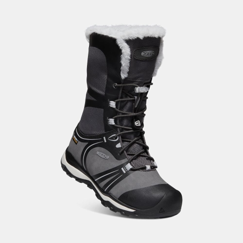 Kids' Keen Terradora Winter Waterproof Winter Boots Black Grey | LRT-167592