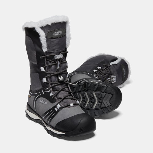 Kids' Keen Terradora Winter Waterproof Winter Boots Black Grey | LRT-167592