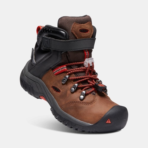 Kids' Keen Torino II Waterproof Snow Boots Brown Black | EZV-457638