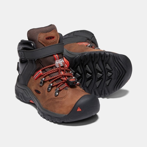 Kids' Keen Torino II Waterproof Snow Boots Brown Black | EZV-457638