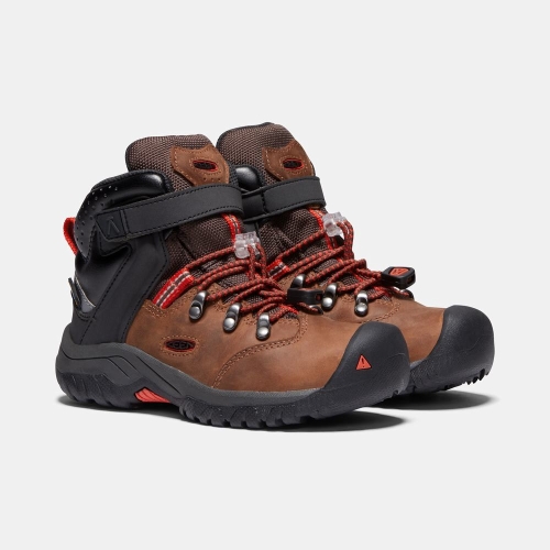 Kids' Keen Torino II Waterproof Snow Boots Brown Black | EZV-457638