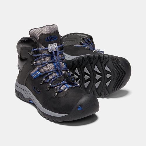 Kids' Keen Torino II Waterproof Snow Boots Black Blue | NAY-486102