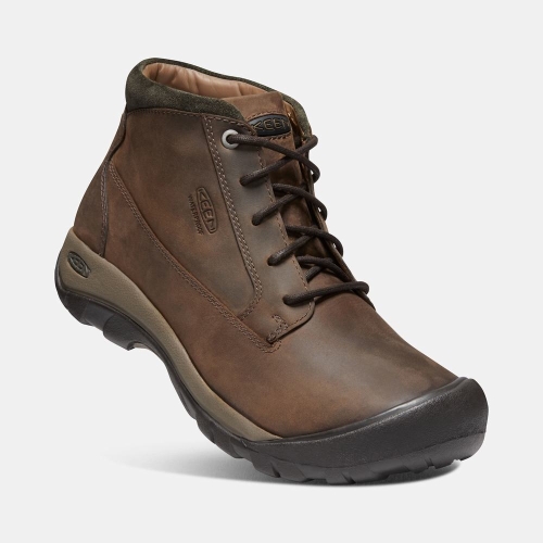 Men's Keen Austin Casual Waterproof Boots Brown | XAO-207341