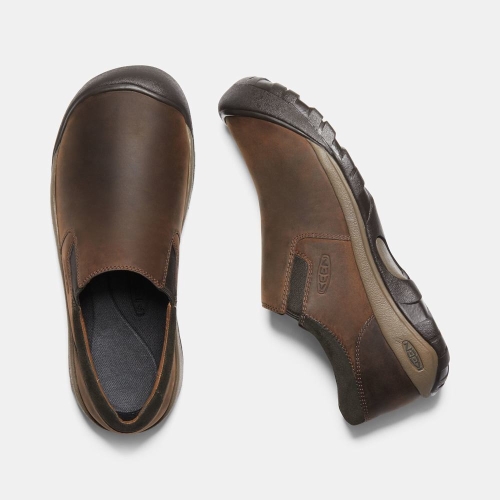 Men's Keen Austin Casual Waterproof Slip On Shoes Brown | BRX-452809