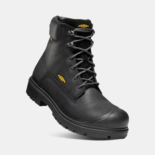 Men's Keen Baltimore 6 Waterproof Steel Toe Work Boots Black | KPN-298463