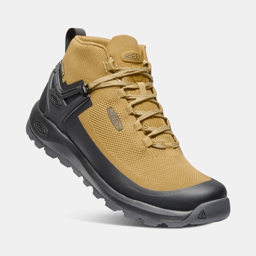 Men's Keen Citizen Evo Mid Waterproof Boots Yellow Black | RFD-150894