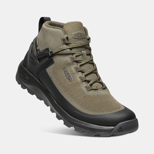 Men's Keen Citizen Evo Mid Waterproof Boots Olive Black | TIQ-025849