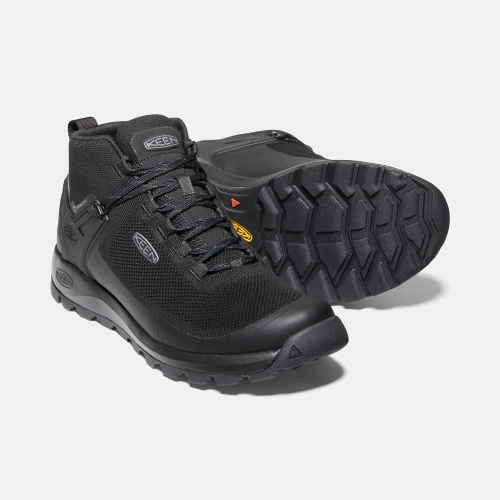 Men's Keen Citizen Evo Mid Waterproof Boots Black | ZHA-380159