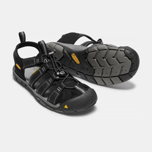 Men's Keen Clearwater Cnx Hiking Sandals Black | KEL-812053