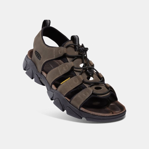 Men's Keen Daytona Hiking Sandals Dark Brown | EUB-537921