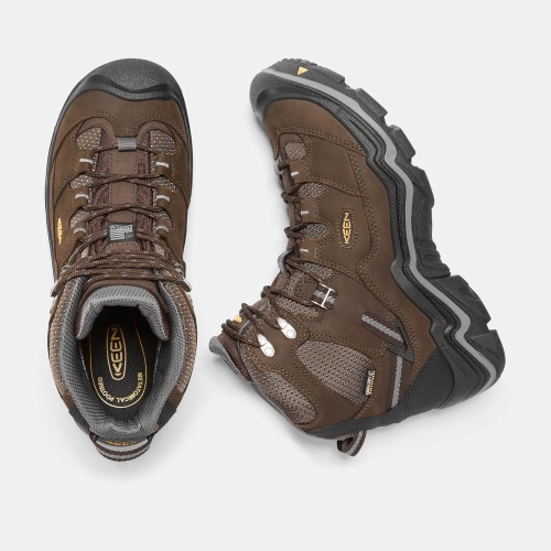 Men's Keen Durand Waterproof Mid Hiking Boots Brown | QKW-012548