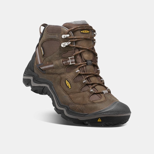 Men's Keen Durand Waterproof Mid Hiking Boots Brown | QKW-012548