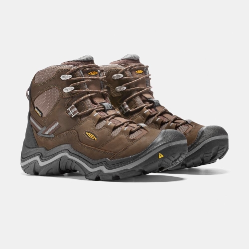 Men's Keen Durand Waterproof Mid Hiking Boots Brown | QKW-012548