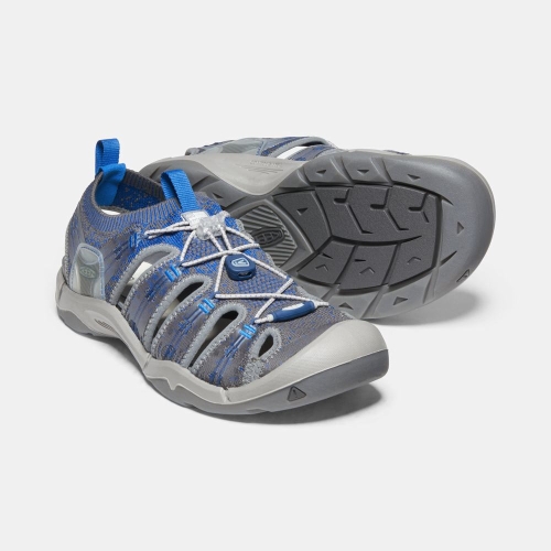 Men's Keen Evofit One Sandals Grey Blue | SCR-793601