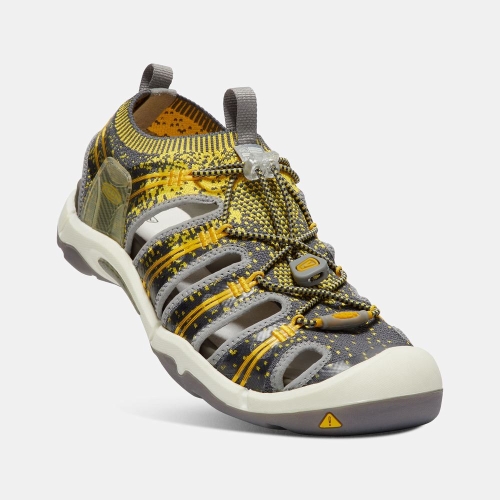 Men's Keen Evofit One Sandals Grey Yellow | ZTB-153240