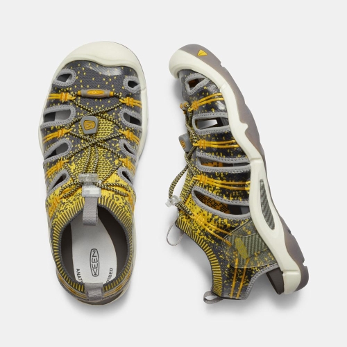 Men's Keen Evofit One Sandals Grey Yellow | ZTB-153240