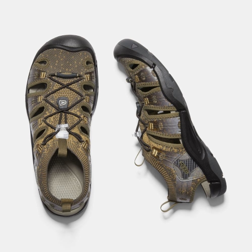 Men's Keen Evofit One Sandals Olive Black | EUW-248750