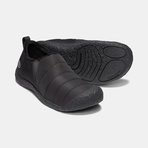 Men's Keen Howser II Slippers Black | YJL-268391