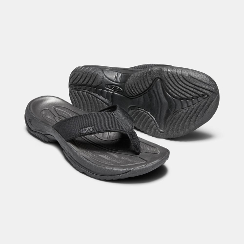 Men's Keen Kona Flip II Flip-Flops Black Grey | NHI-867130