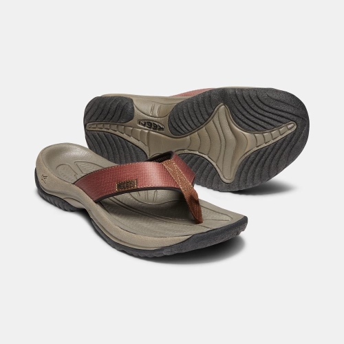 Men's Keen Kona Flip II Flip-Flops Brown | SJB-923160