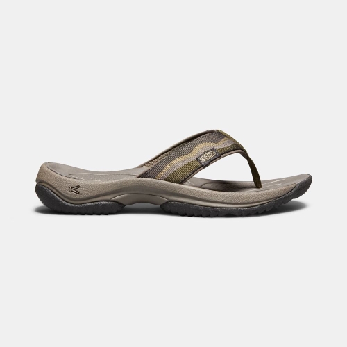 Men\'s Keen Kona Flip II Flip-Flops Dark Olive | FVB-134729