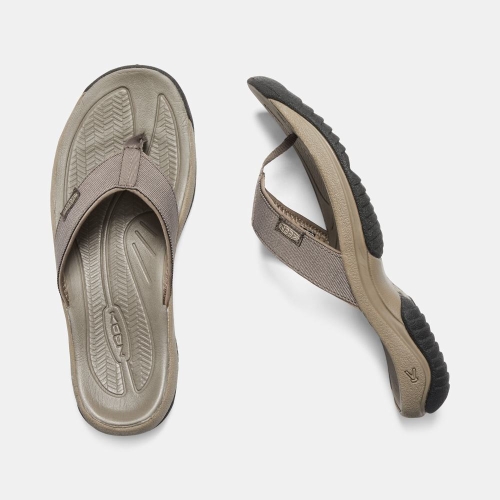 Men's Keen Kona Flip II Flip-Flops Khaki | PXK-218604