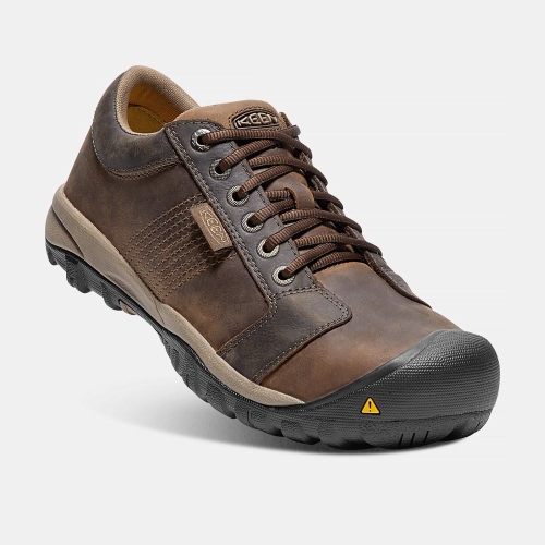 Men's Keen La Conner Esd Aluminum Toe Work Shoes Brown | YTD-451378